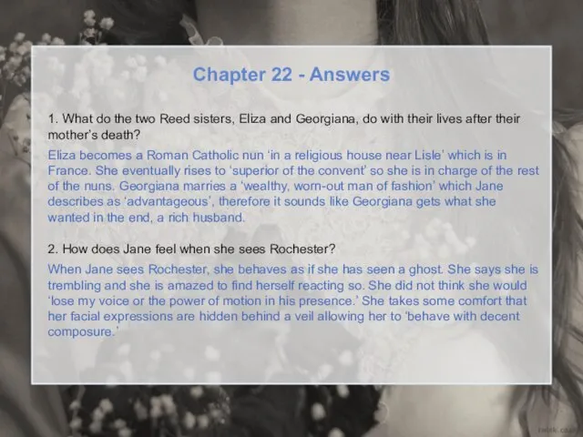Chapter 22 - Answers 1. What do the two Reed sisters,