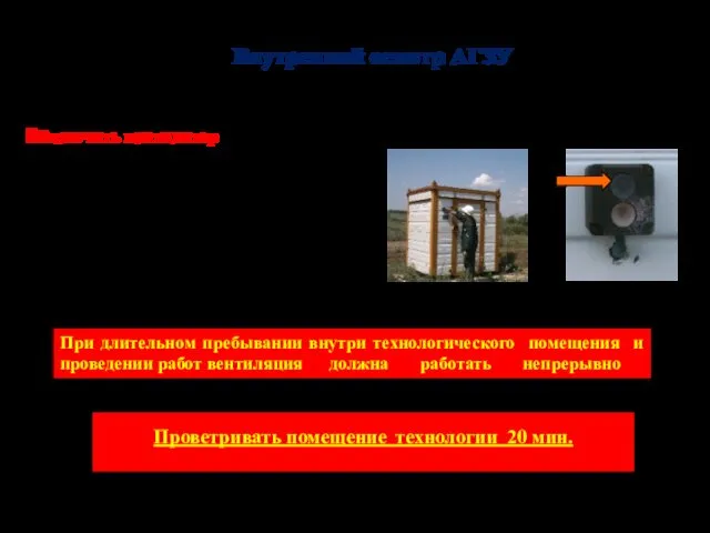 Проветривать помещение технологии 20 мин. При длительном пребывании внутри технологического помещения