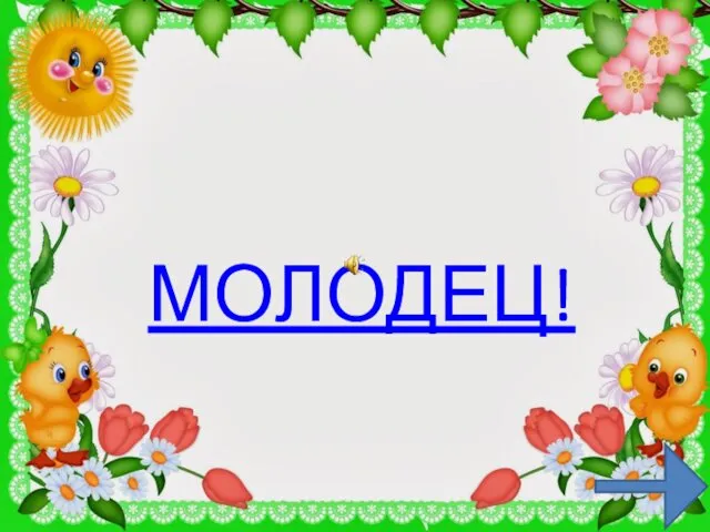 МОЛОДЕЦ!