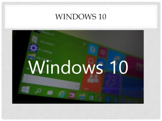 WINDOWS 10