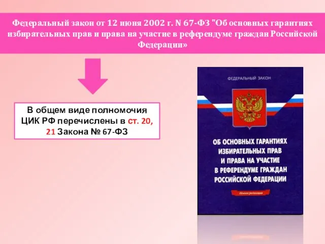 Федеральный закон от 12 июня 2002 г. N 67-ФЗ "Об основных