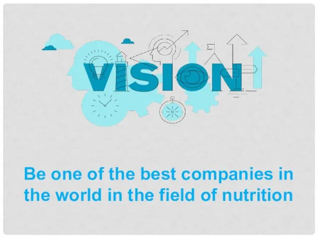 Be one of the best companies in the world in the field of nutrition