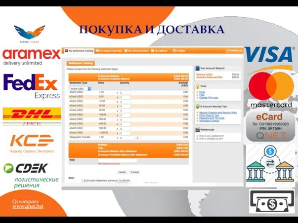 ПОКУПКА И ДОСТАВКА Qi company www.qnet.net