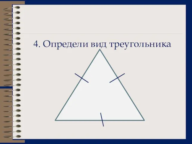 4. Определи вид треугольника