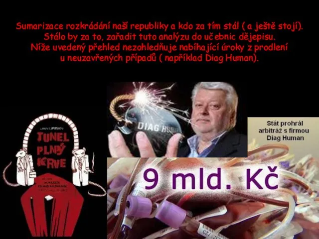 Sumarizace rozkrádání naší republiky a kdo za tím stál ( a