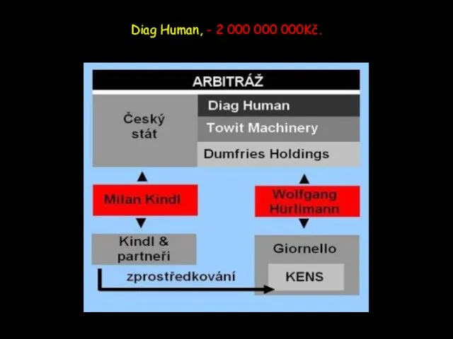 Diag Human, - 2 000 000 000Kč.