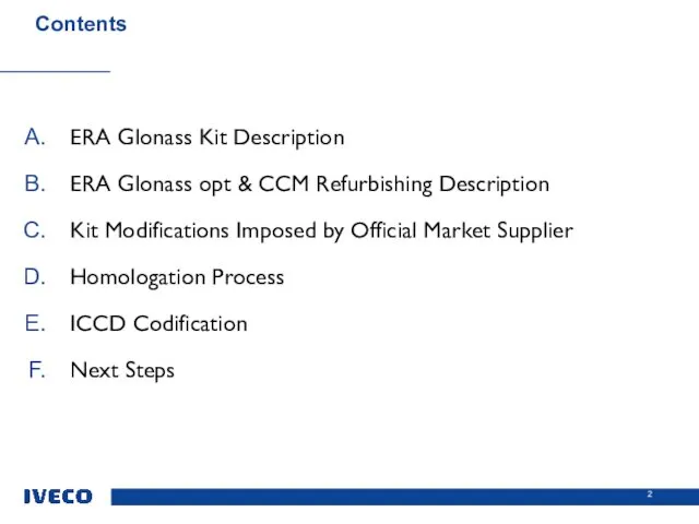 ERA Glonass Kit Description ERA Glonass opt & CCM Refurbishing Description