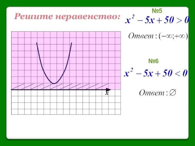 №5 №6 Решите неравенство: