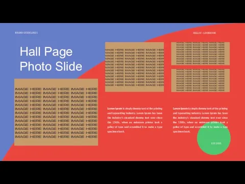 Hall Page Photo Slide BRAND GUIDELINES NELLSY - LOOKBOOK Lorem Ipsum