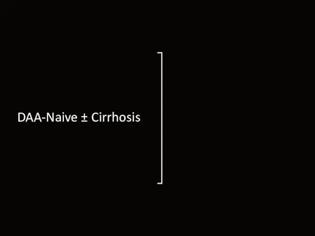 DAA-Naive ± Cirrhosis