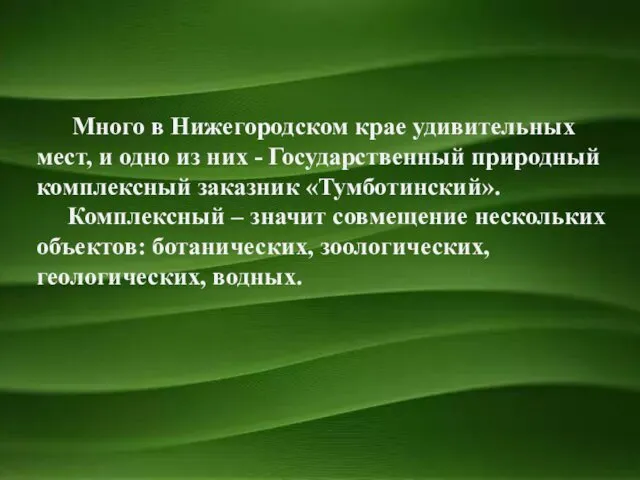 Много в Нижегородском крае удивительных мест, и одно из них -