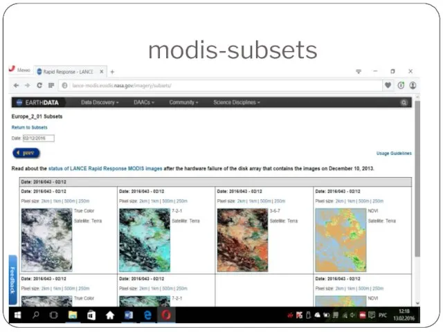 modis-subsets