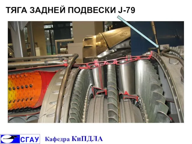 ТЯГА ЗАДНЕЙ ПОДВЕСКИ J-79 Кафедра КиПДЛА