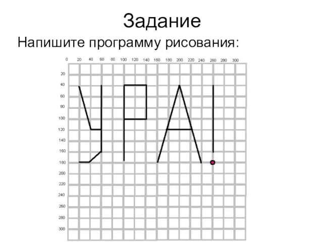 Задание Напишите программу рисования: