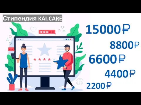 15000 Стипендия KAI.CARE 8800 6600 4400 2200