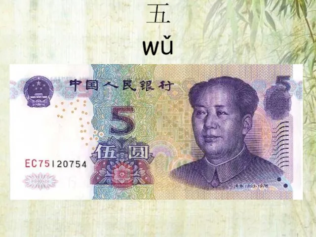 五 wǔ