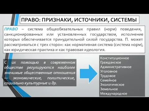 С их помощью в современном обществе регулируются наиболее значимые общественные отношения