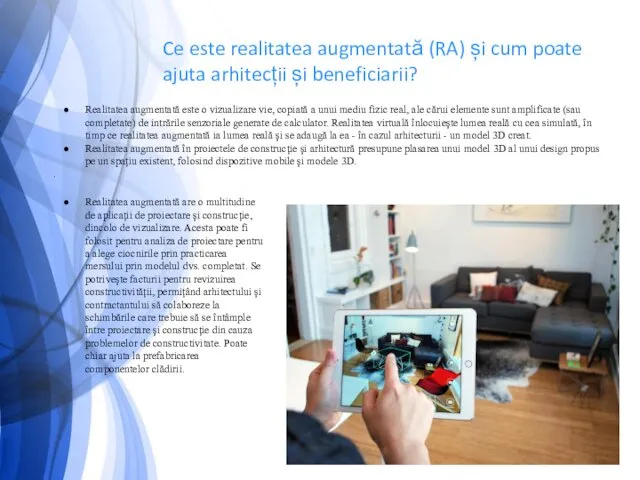 Ce este realitatea augmentată (RA) și cum poate ajuta arhitecții și