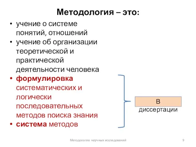 Методология – это: учение о системе понятий, отношений учение об организации