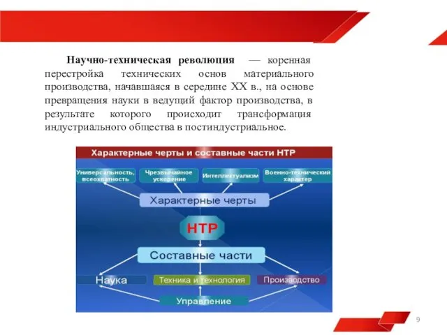 Научно-техническая революция — коренная перестройка технических основ материального производства, начавшаяся в