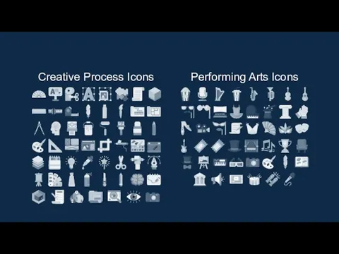 Creative Process Icons Performing Arts Icons