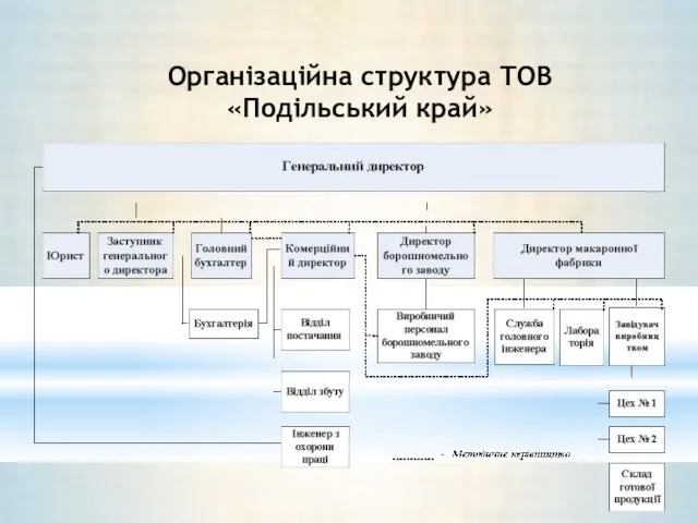 Організаційна структура ТОВ «Подільський край»