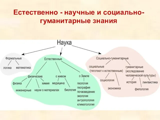 Естественно - научные и социально-гуманитарные знания