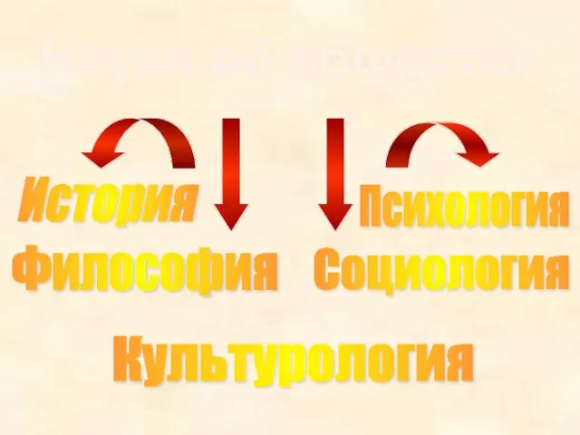 Науки об обществе История Философия Культурология Психология Социология