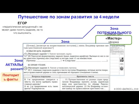 Зона БЛИЖАЙШЕГО развития Зона АКТУАЛЬНОГО развития Зона ПОТЕНЦИАЛЬНОГО развития Рабочий лист