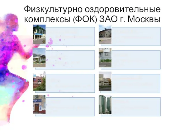 Физкультурно оздоровительные комплексы (ФОК) ЗАО г. Москвы