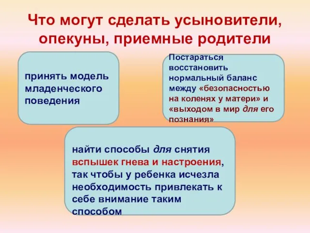 Что могут сделать усыновители, опекуны, приемные родители найти способы для снятия