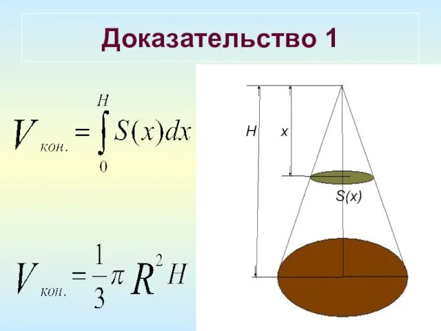 Доказательство 1 H x S(x)