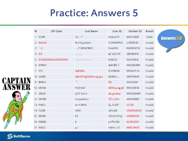 Practice: Answers 5