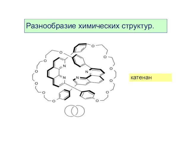 катенан Разнообразие химических структур.