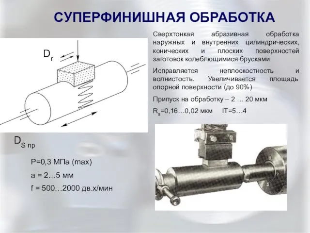 P=0,3 МПа (max) a = 2…5 мм f = 500…2000 дв.х/мин