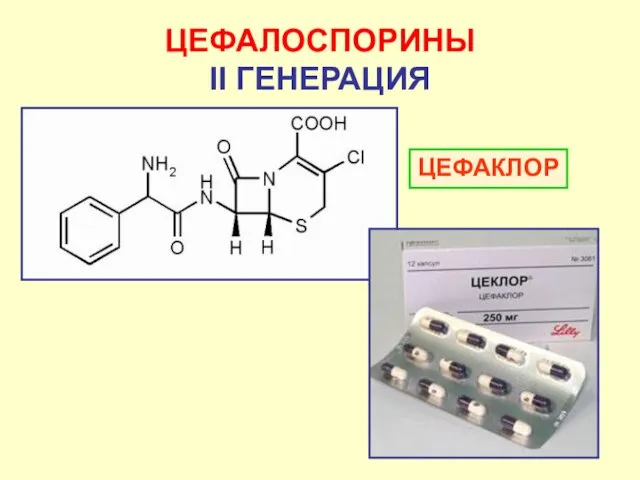 ЦЕФАЛОСПОРИНЫ II ГЕНЕРАЦИЯ