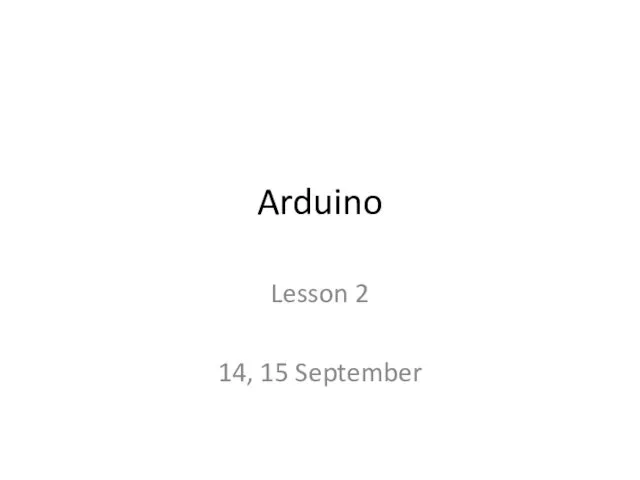 Arduino. Electrical circuit