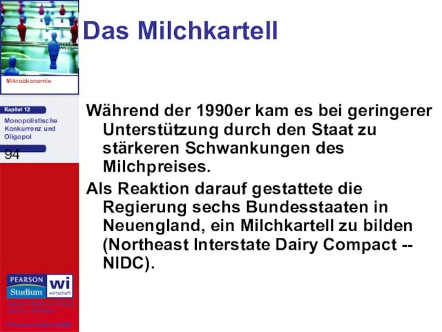 Das Milchkartell Während der 1990er kam es bei geringerer Unterstützung durch