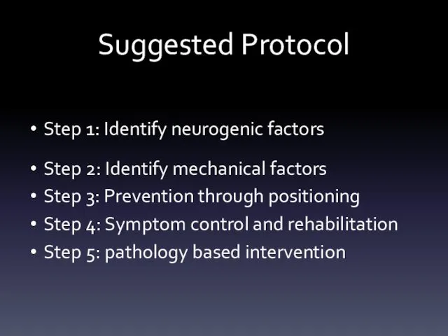 Suggested Protocol Step 1: Identify neurogenic factors Step 2: Identify mechanical