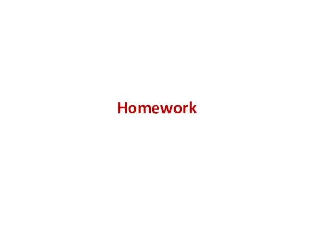 Homework