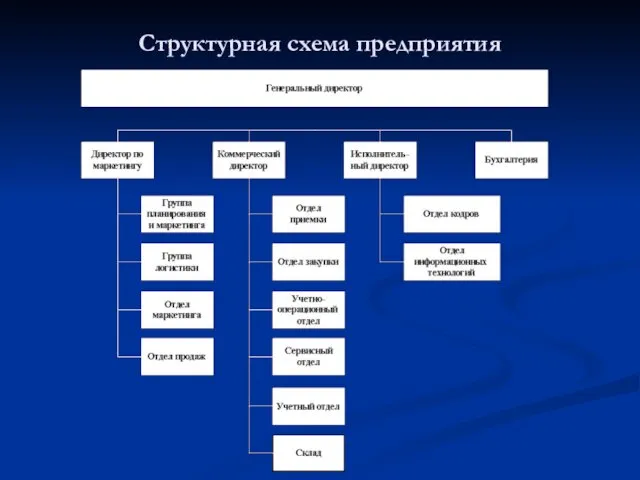 Структурная схема предприятия