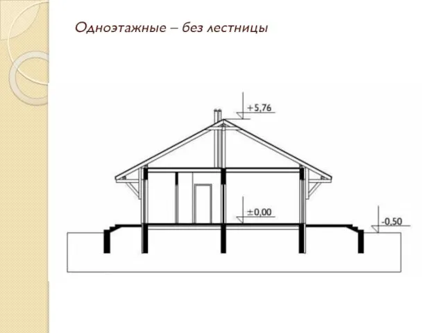 Одноэтажные – без лестницы