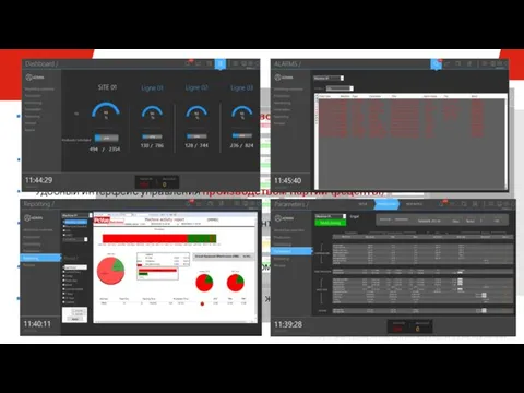 Производство Протоколы для работы с основными производителями ПЛК (Schneider Electric, Siemens,