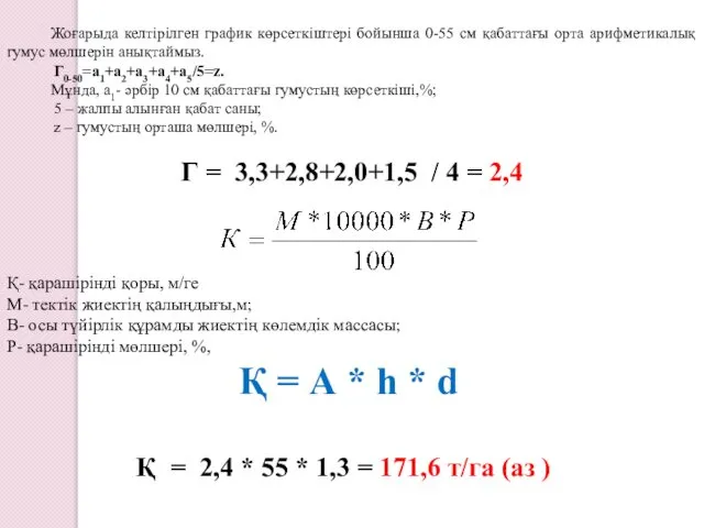 Қ- қарашірінді қоры, м/ге М- тектік жиектің қалыңдығы,м; В- осы түйірлік