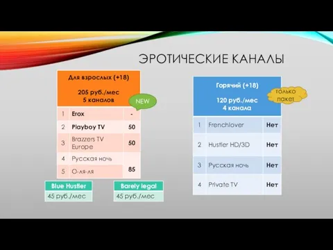 ЭРОТИЧЕСКИЕ КАНАЛЫ NEW только пакет