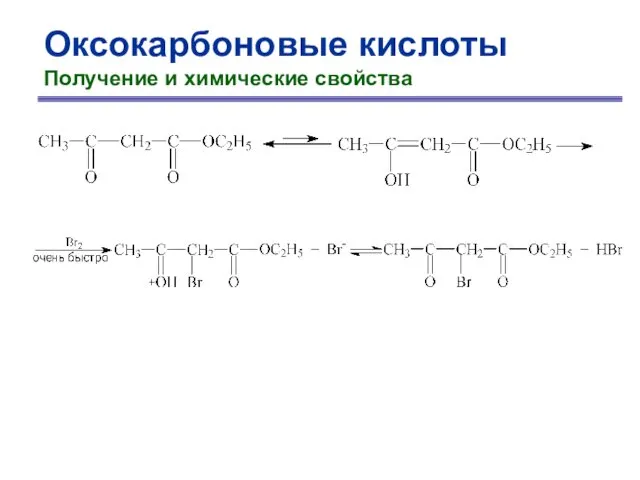 Оксокарбоновые кислоты Получение и химические свойства