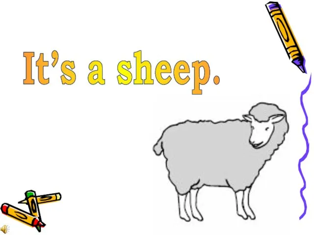 It’s a sheep.