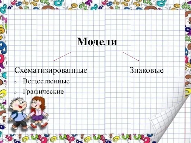 Модели Схематизированные Знаковые Вещественные Графические