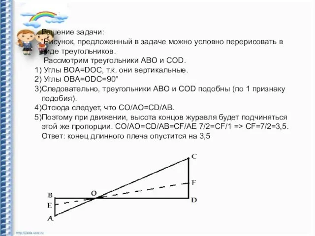 Решение задачи: Рисунок, предложенный в задаче можно условно перерисовать в виде