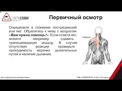 Для внутрішнього використання ТОВ «СЛАЙС ВІТЕ» © 2017. Усі права захищені.